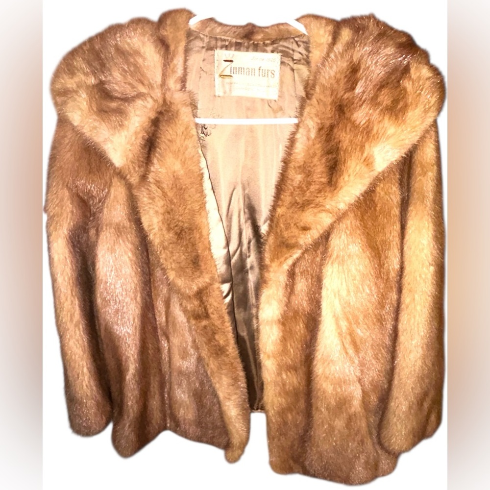 Luxurious Tan Fur Teddy Jacket -  REAL FUR
